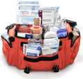 MFASCO Deluxe Trainers Sports First Aid Kit – 311-Piece Emergency Sports Kit – Athletic Medical Kit for Coaches, Soccer, Football & Outdoor Teams – Orange Bag with First Aid Supplies for Athletes