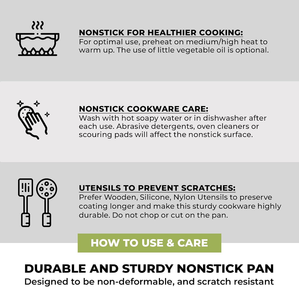 BRA COOKWARE Life 12-Piece Ceramic Cookware Set | Recycled Cast Aluminum Pots & Pans Set w/ 2 Pots, 1 Sauté Pan, 3 Pans, 1 Saucepan, 1 Grill, 4 Lids | Ceramic Non-Stick Coating | All Stovetops
