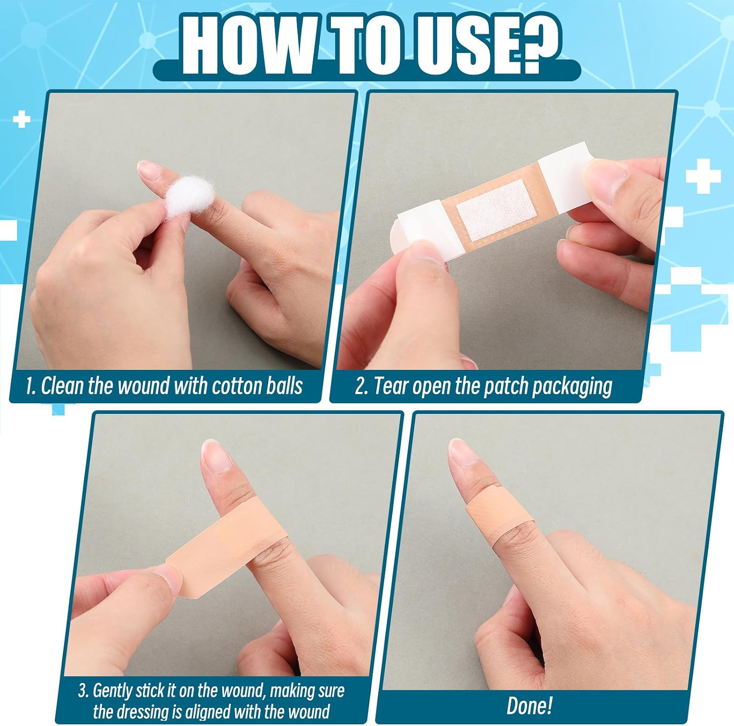 Timgle 10000 Pcs 3/4' x 3' Adhesive Bandages Bulk Waterproof Adhesive Breathable Bandages for Sensitive Skin School Nurses Businesses Travel First Aid Kits Homeless Care Supplies Donations