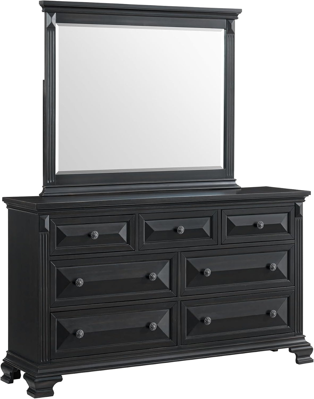 Picket House Furnishings Sumner King Panel 5PC Bedroom Set in Black