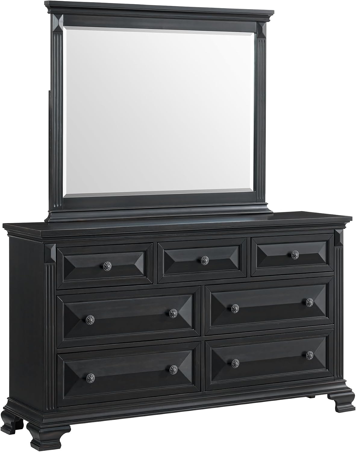 Picket House Furnishings Sumner King Panel 5PC Bedroom Set in Black