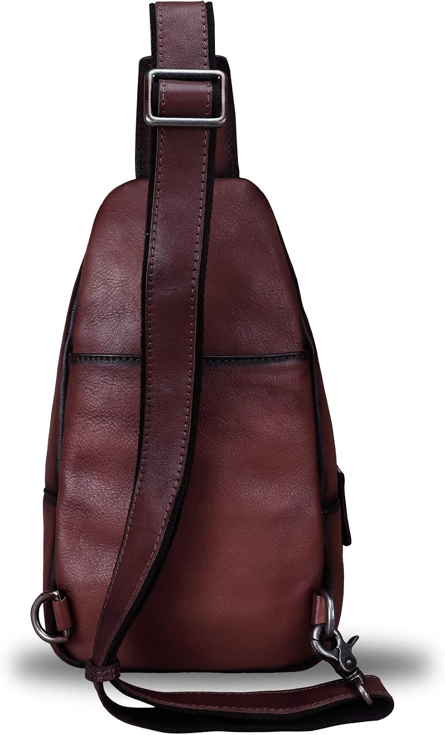 Genuine Leather Sling Bag - Handmade Leather Backpack for Women and Men - Crossbody, Chest Bag