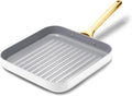Caraway Square Grill Pan - 11' Grill Pan - Non-Stick Ceramic Coated - Non Toxic, PTFE & PFOA Free - Oven Safe & Compatible with All Stovetops - White