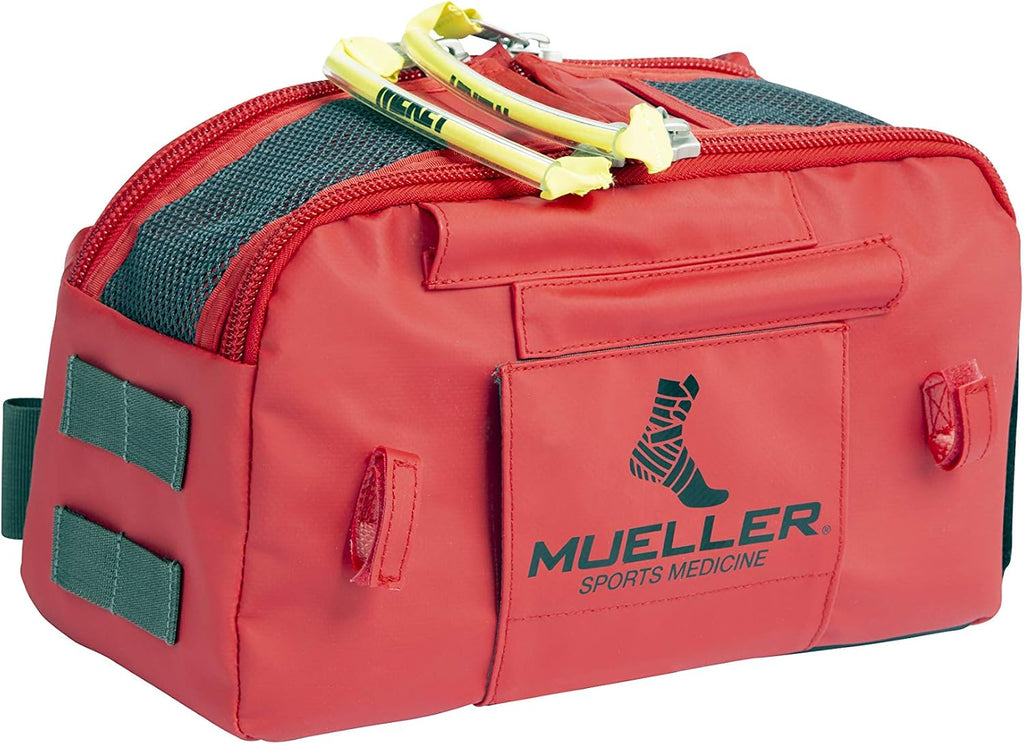 MUELLER Sports Medicine Medi Kit ATSS Bag Only for Men and Women, Athletic Training Kit, Medical Supply Bag for Sports Teams, Over the Shoulder Medical Briefcase, Waterproof, Red, One Size