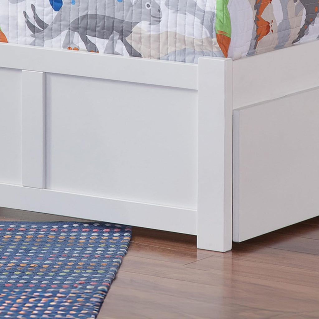 AFI, Nantucket Twin XL Platform Bed with Footboard & Storage Drawers, White