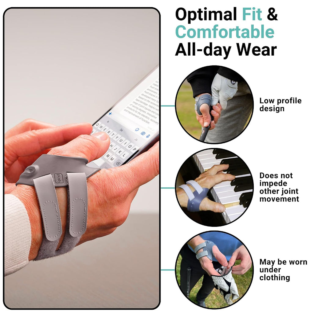 PUSH MetaGrip CMC Thumb Brace for Osteoarthritis CMC Joint Pain. Stabilizes Thumb CMC Joint Without Limiting Hand Function. (Right, Women's X-Small)