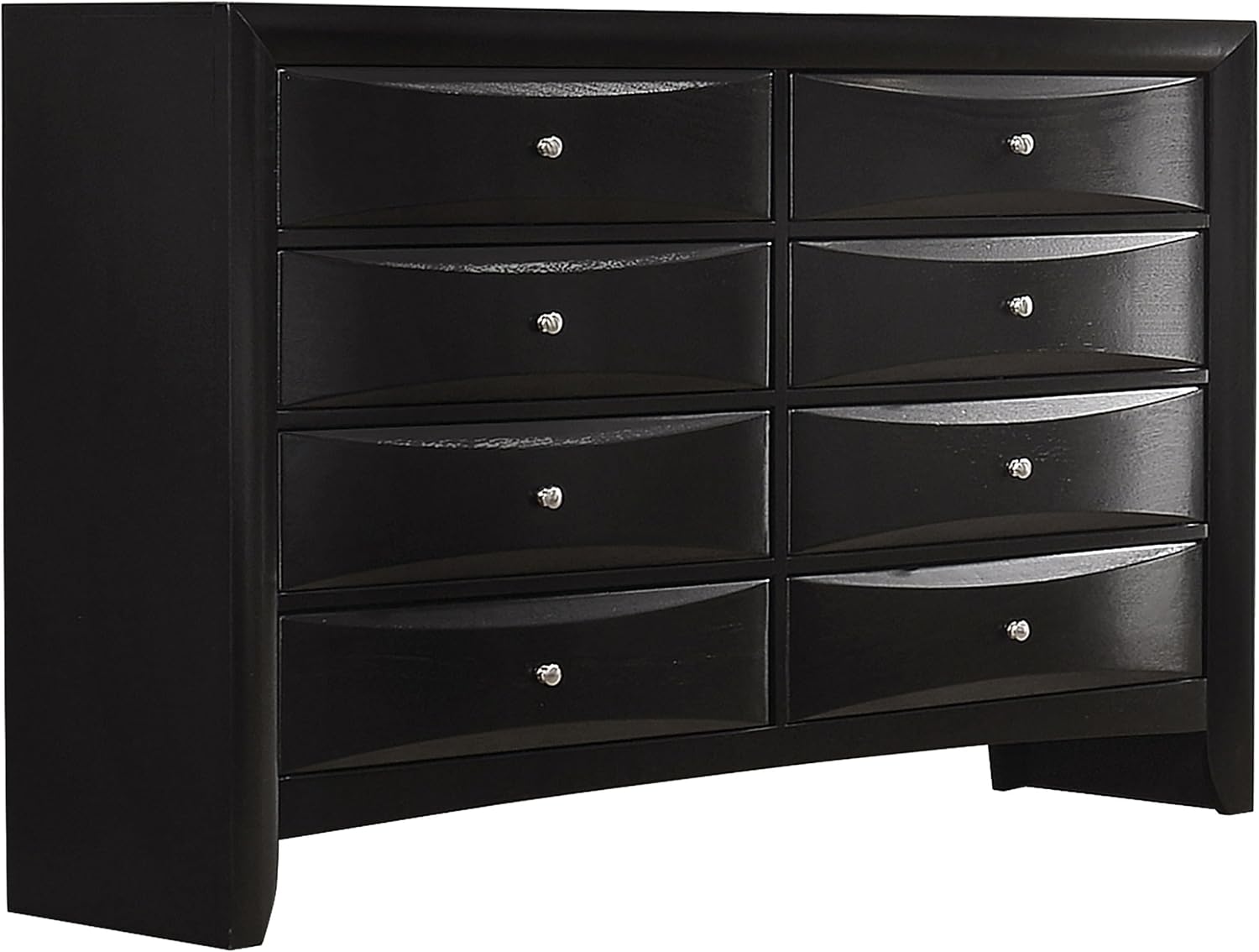 Coaster Home Furnishings Briana Transitional 5-Piece Bedroom Set California King Size Storage Bookcase Bed Frame 56-inch Headboard Black 202701KW-S5