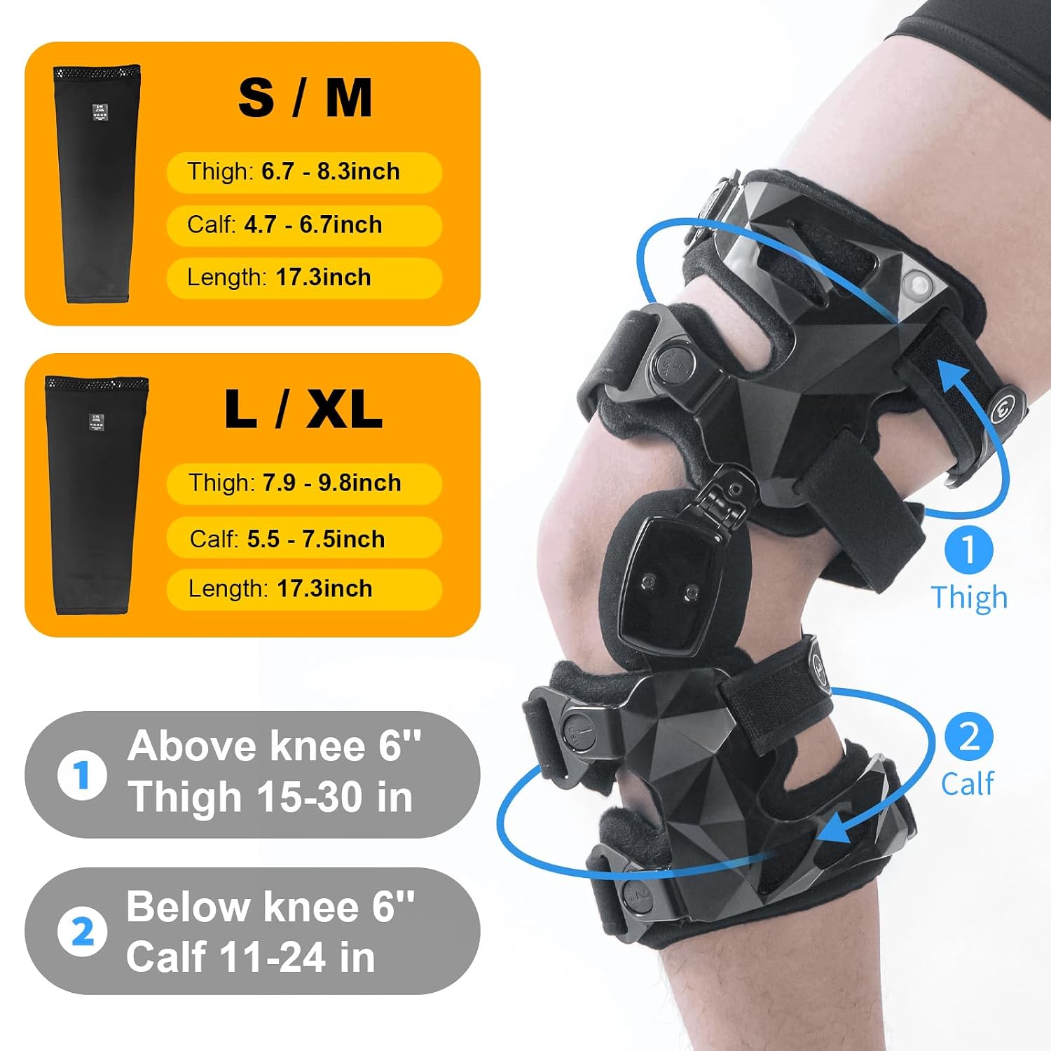 OA Unloader Knee Brace with Sleeves and Anti-Strap for Osteoarthritis, Load Rheumatoid Arthritis, Bone on Bone Offloader, Cartilage Repair, Degeneration, Lateral knee Brace Lattice Black L