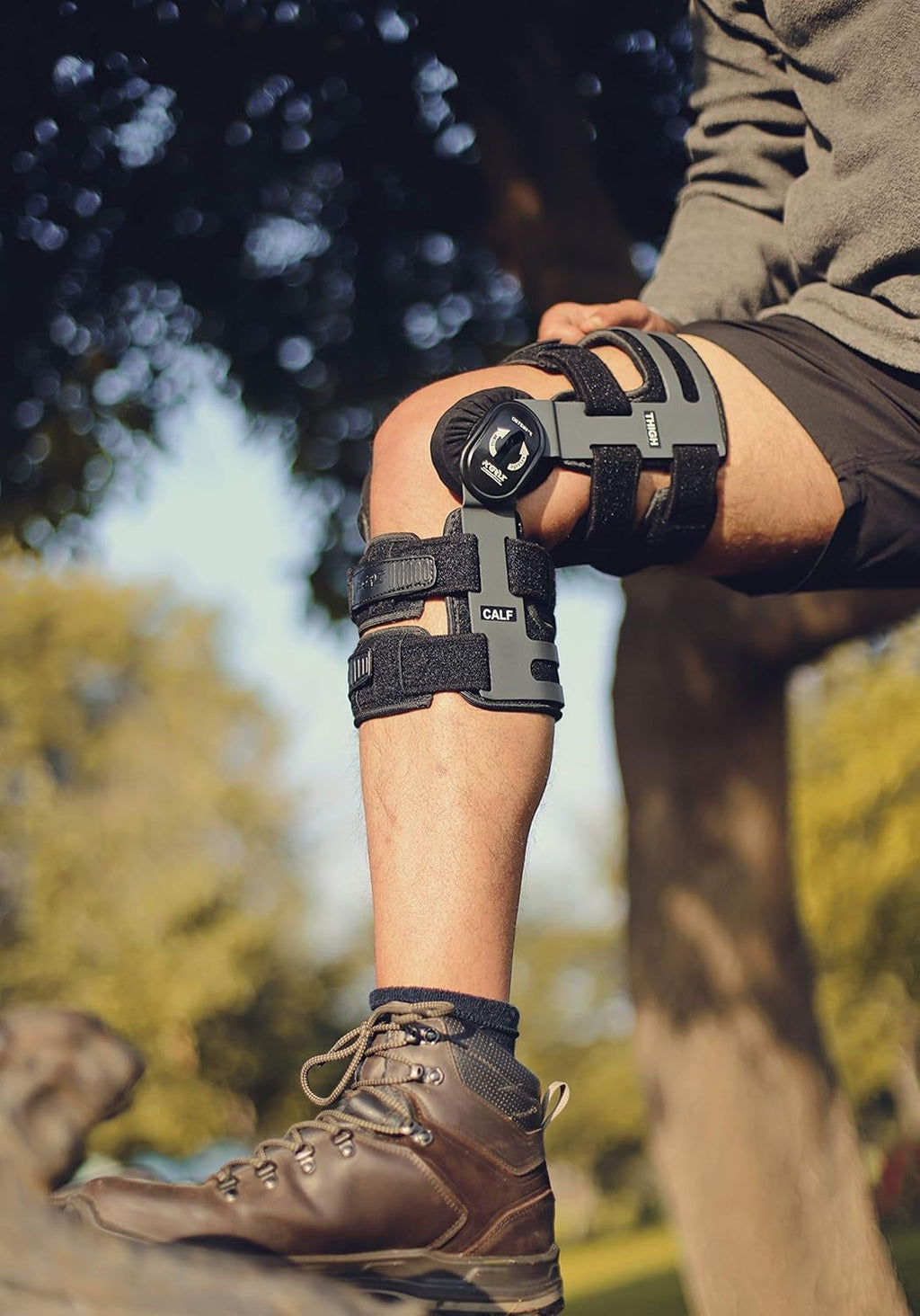Osteofix Knee Brace – Knee Support Brace for Oa, Osteoarthritis, Unloading, Arthritis Pain, and Knee Support – Ideal for Men and Women - (X- Large, Grey)