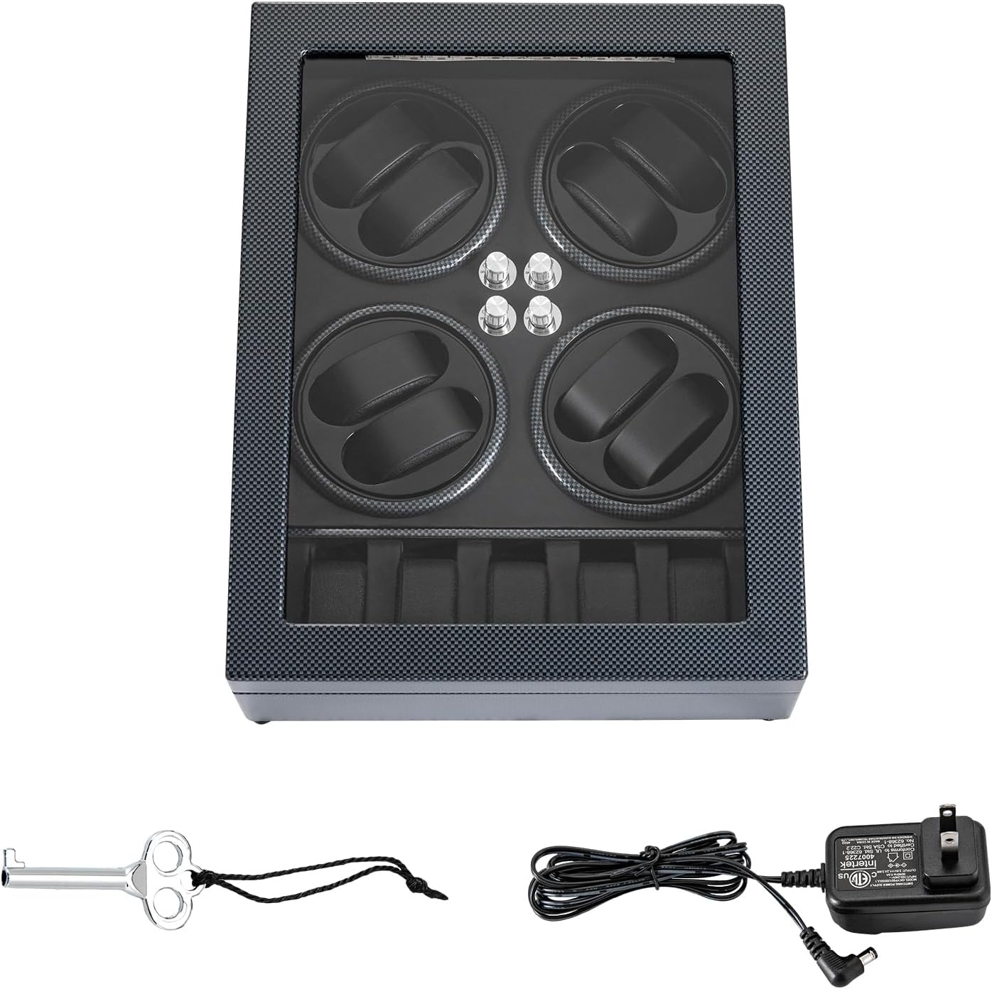 Professional 8+5 Slot Watch Winder with Quiet Motor, 5 Modes & LED Display – Automatic Watch Winder Box for Men, Mechanical Watch Storage Case with Lock and Key, Luxury Watch Collection Organizer