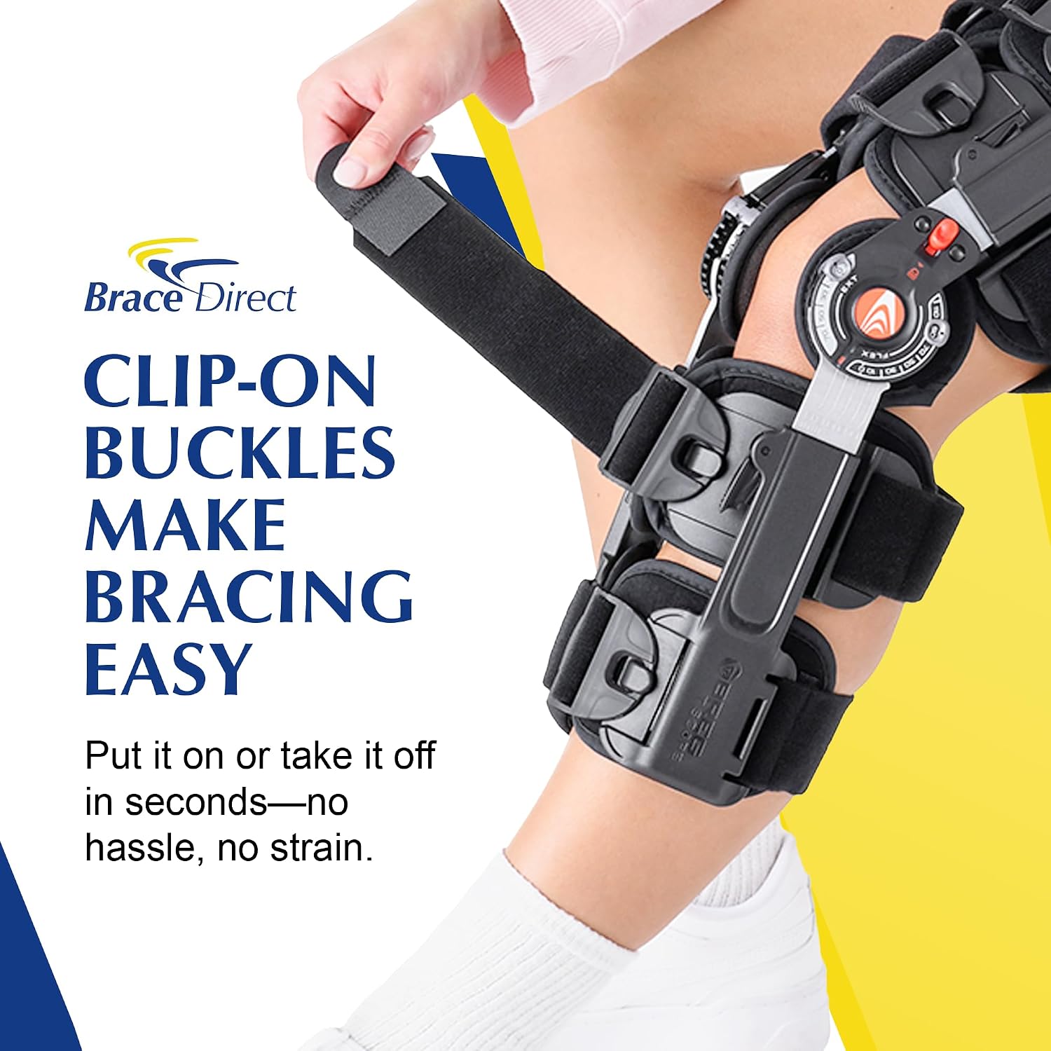 Brace Direct T Scope Premier Post Op Knee Brace Adjustable ROM for ACL MCL PCL Injury Recovery L1833 L1832 (Thighs Up to 30.5')