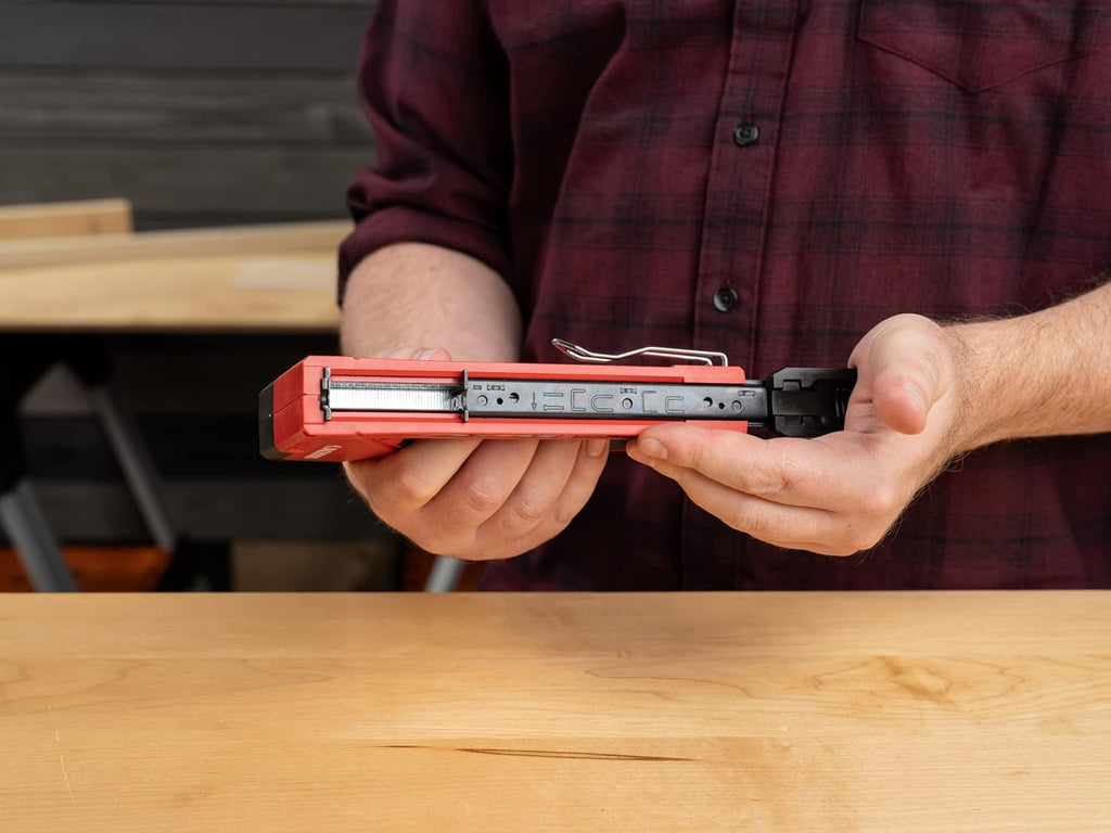 Arrow T501 5-in-1 Manual Staple & Nail Gun, Wire Stapler, and Brad Nailer for Wood, Upholstery, Construction, Insulation, Crafts, Fencing, and Cable, Black/Red (Pack of 4)