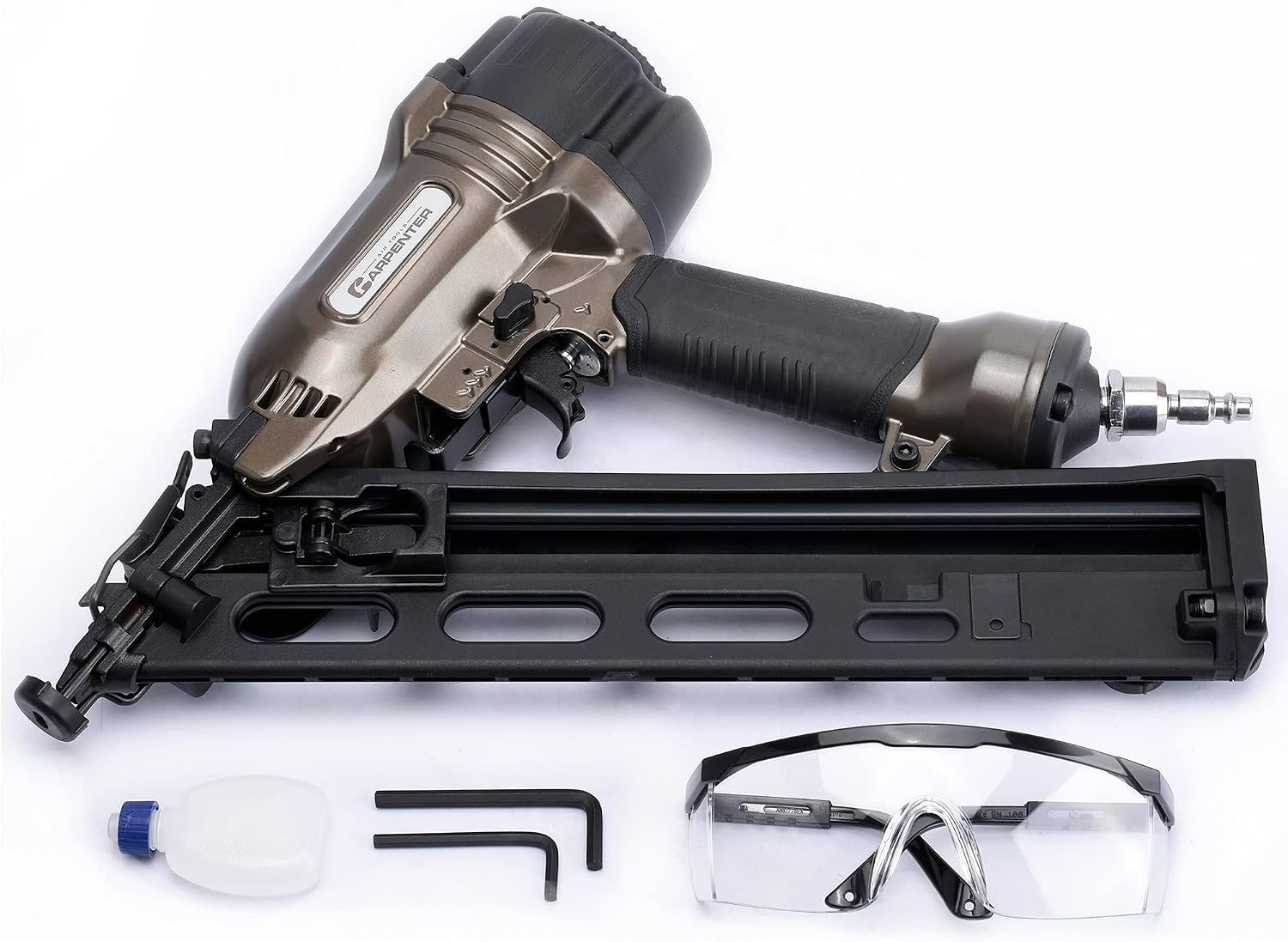 Carpenter C1565 15 Gauge Finish Nailer | Pneumatic | 15 Gauge Nails from 1-1/4 Inch up to 2-1/2 Inch | 34 Degree Angle Finish Nailer