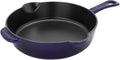 STAUB Cast Iron 8.5-inch Traditional Deep Skillet - Dark Blue