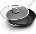 Calphalon Premier Space-Saving Nonstick Cookware Set, 13-inch, Stackable, Hard-Anodized Aluminum