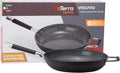 DaTerra Cucina 13' Non-stick Ceramic Frying Pan - Large Nonstick Frying Pan for Cooking - Induction Compatible & Oven Safe, High Heat Resistant - PTFE, Lead, Cadmium & PFOA Free, Made in Italy - Black