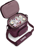 CORE Magnetic Leak Proof Soft Cooler with Waterproof Zipper | Insulated Bag Portable Ice Chest Box | Best Soft Cooler for Food & Beverages for Tailgating, Car Camping, Travel, and Family Beach Picnics