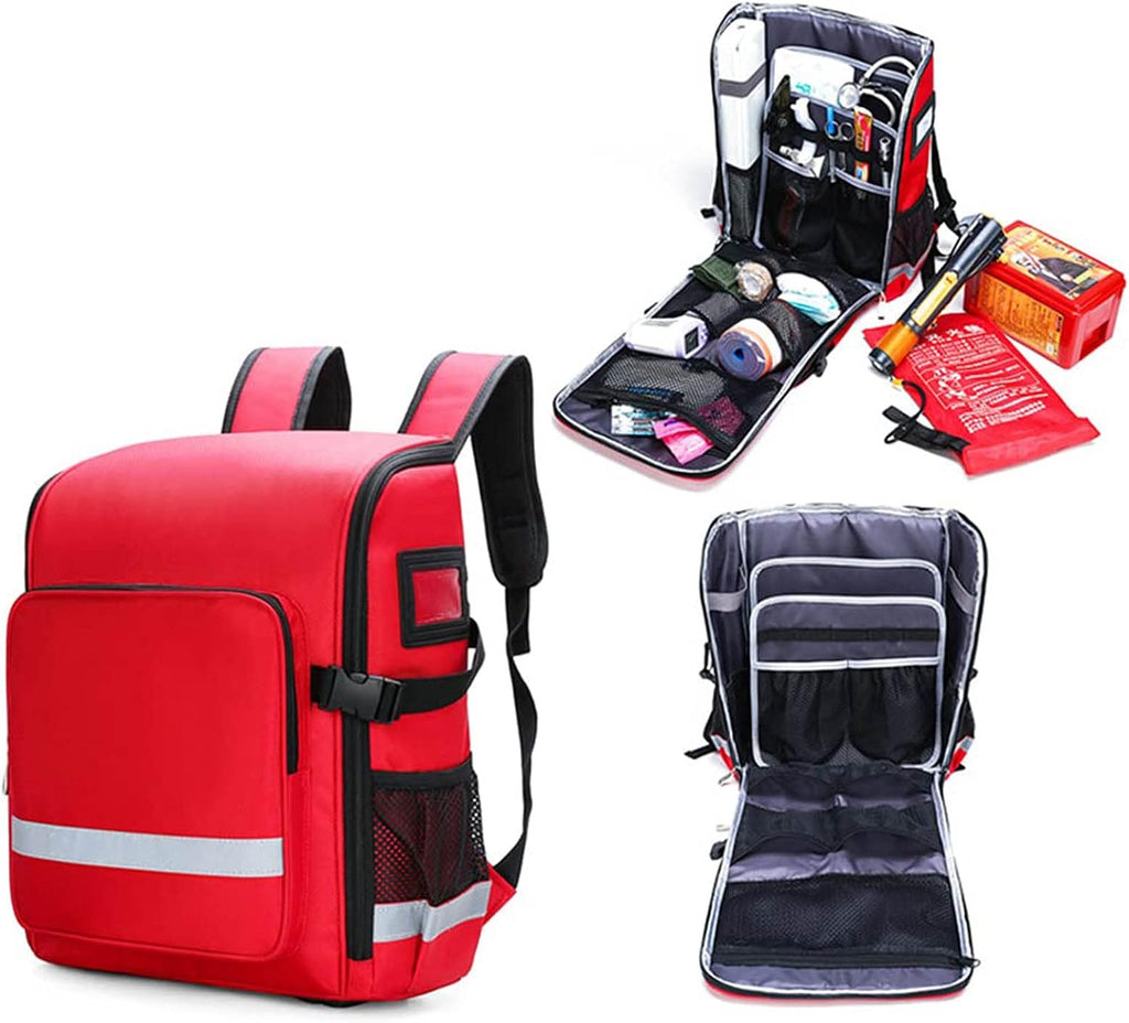 Large Haversack Bag First Aid Kit, Responder, Medical Supplies Empty, Compact Emergency Survival Trauma Medicine Storage Case