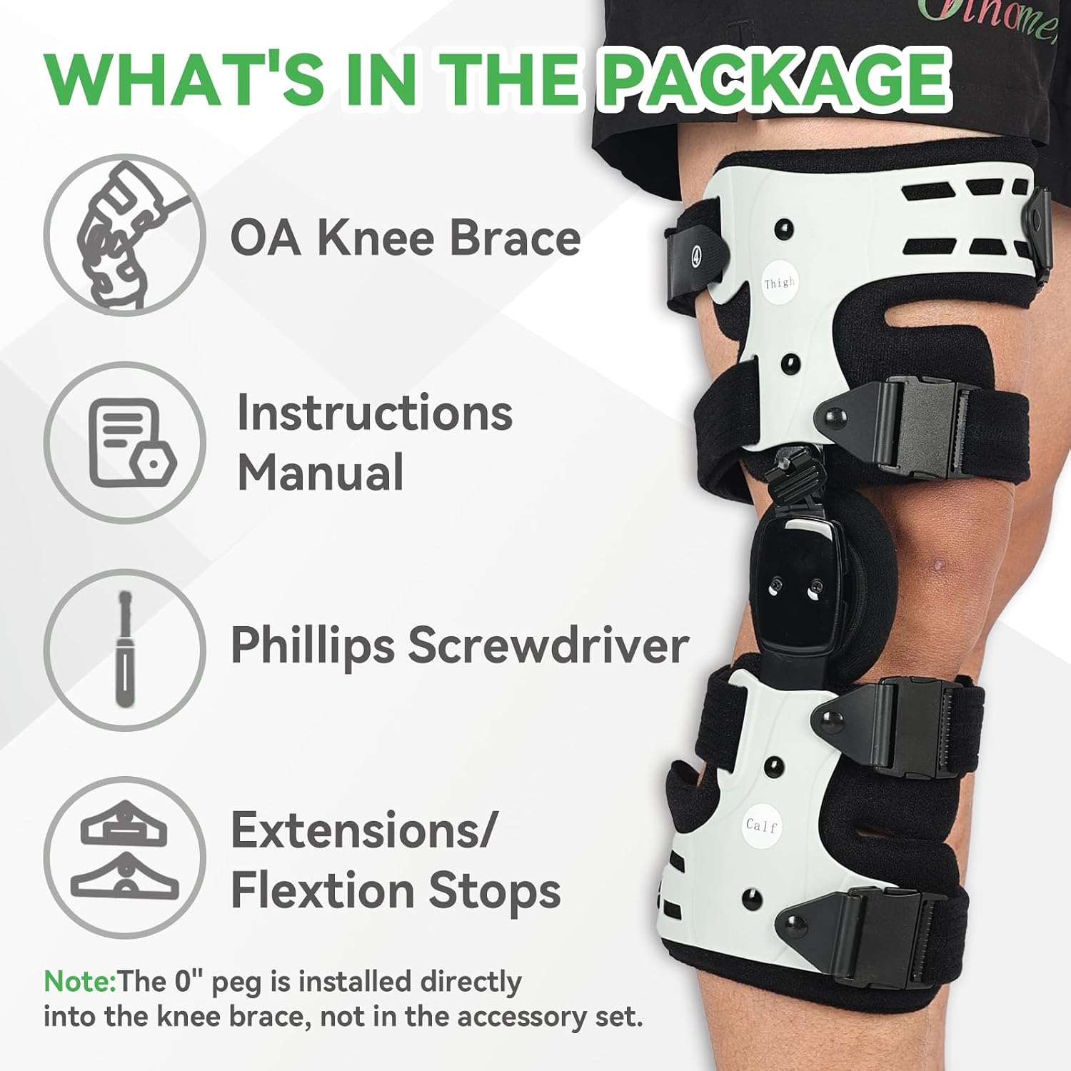 Orthomen Unloader OA Knee Brace for Arthritis Pain Relief - Adjustable Offloader Medial & Lateral Knee Support for Osteoarthritis, Bone on Bone, Meniscal Tear Recovery - Recovery Stabilizer for Men & Women (Right)
