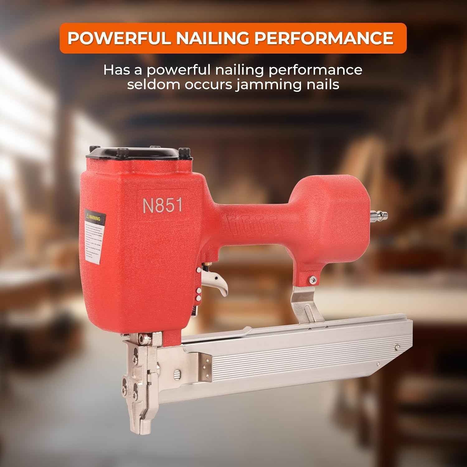 Doppy Pneumatic Nail Gun, 2 in 1 Brad Nailer Staple Gun Fires N851 16 Gauge 7/16-Inch Medium Crown 1-Inch to 2-Inch Nails Staples for Carpentry, DIY, Woodworking