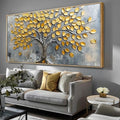 Abstract Tree of life Wall Art - Framed Modern Canvas Painting for Living Room, Bedroom Home Office Decor, 60x30 Inch Ready to Hang