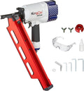KingOu American Style NR2190 21 Degree Plastic Strip Framing Nailer Gun Aluminum Magazine
