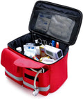 Portable First Aid Bag,High Capacity Family Medicine Kit, Waterproof Travel First Aid Kit,with Detachable Shoulder Strap, for Camping, Home Hiking (Color : Blue)