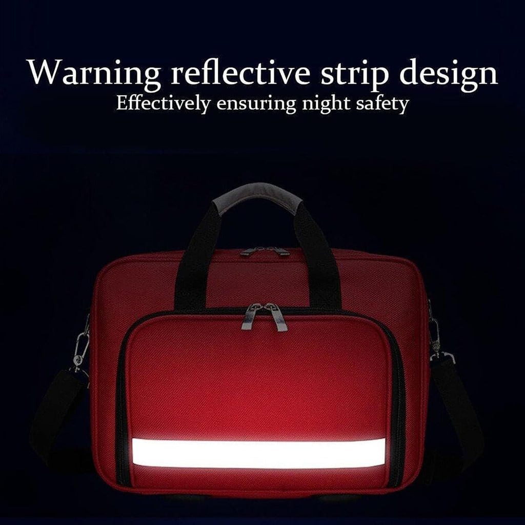 First Aid Bag Empty, Camping First Aid Kit Empty Bag Waterproof Medical Bag Medical Storage Bag with Shoulder Strap Multi-Function Travel Suit