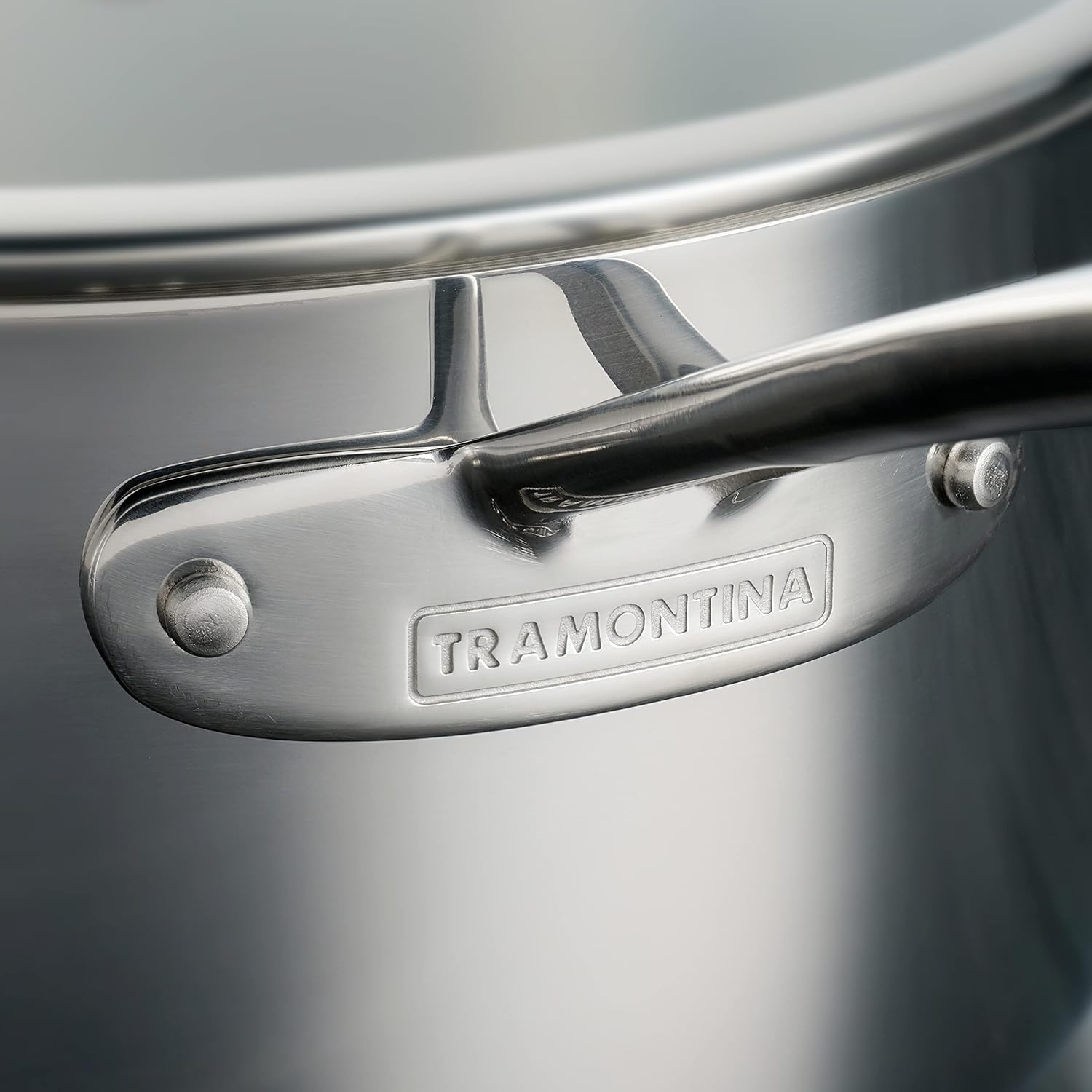 Tramontina Tri-Ply Clad Stainless Steel 8-Piece Cookware Set with Glass Lids, Pots and Pans Kitchen Set, Induction-Ready, Dishwasher-Safe, NSF-Certified
