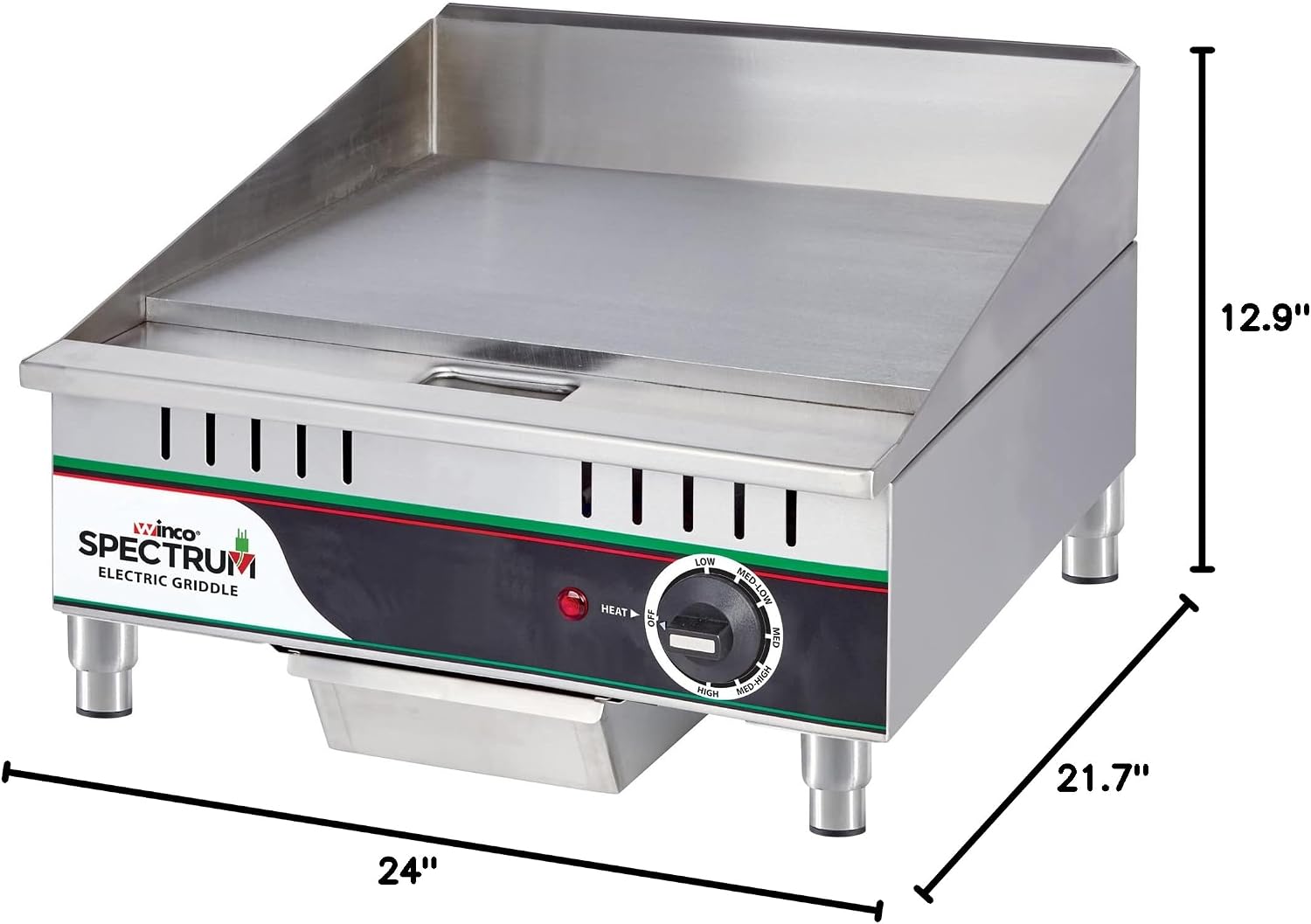 Winco Commercial-Grade Electric Griddle, 16'