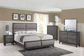 Kings Brand Furniture – Sheldon 6-Piece King Size Gray Bedroom Set. Bed, Dresser, Mirror, Chest & 2 Nightstands
