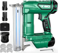 KIMO Brad Nailer Cordless w/ 5000pcs Nails, 2.0Ah Battery X2, 180 Nails/min, Single & Contact Firing, LED Light, Fast Charger,Adjustable Depth 18 GA Cordless Nail Gun for DIY Woodworking Framing