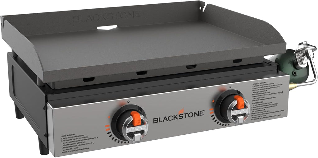 Blackstone 2203 22' Original Tabletop Griddle with Omnivore Griddle Plate, Powder Coated Steel, Black