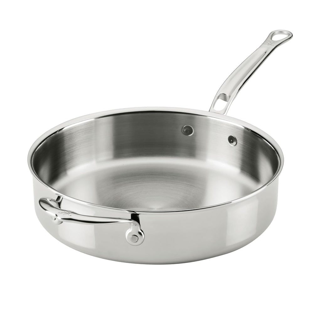 Hestan ProBond Luxe 3.5-Quart Sauté Pan with Lid, Professional Clad Stainless, ProCore Tri-Ply Clad Construction, Polished Exterior, Induction & Oven Safe