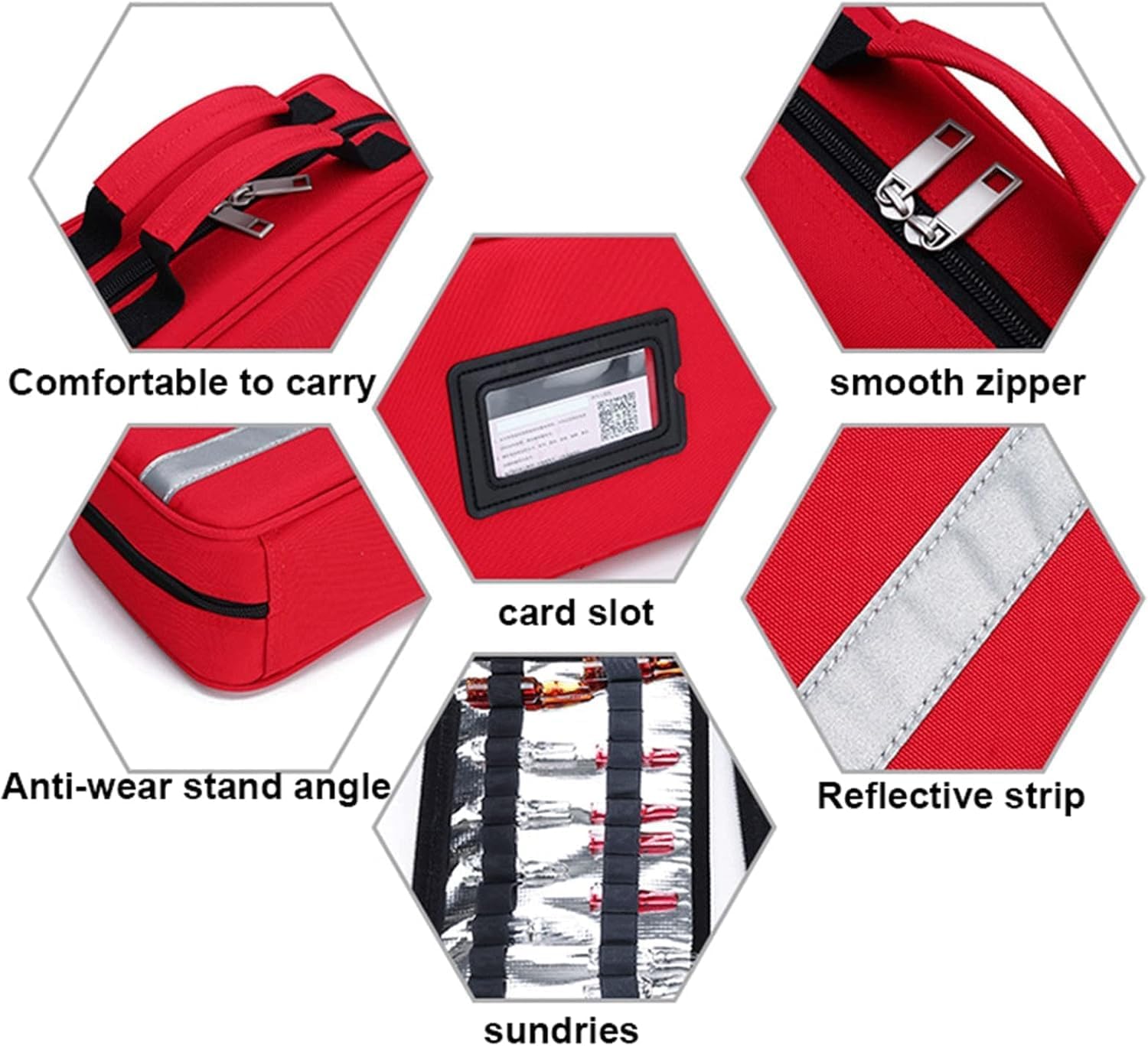 Medical Trauma Bag Empty Portable First Aid Kits Bag Insulation And Refrigeration Emergency Storage Bag Bag Only