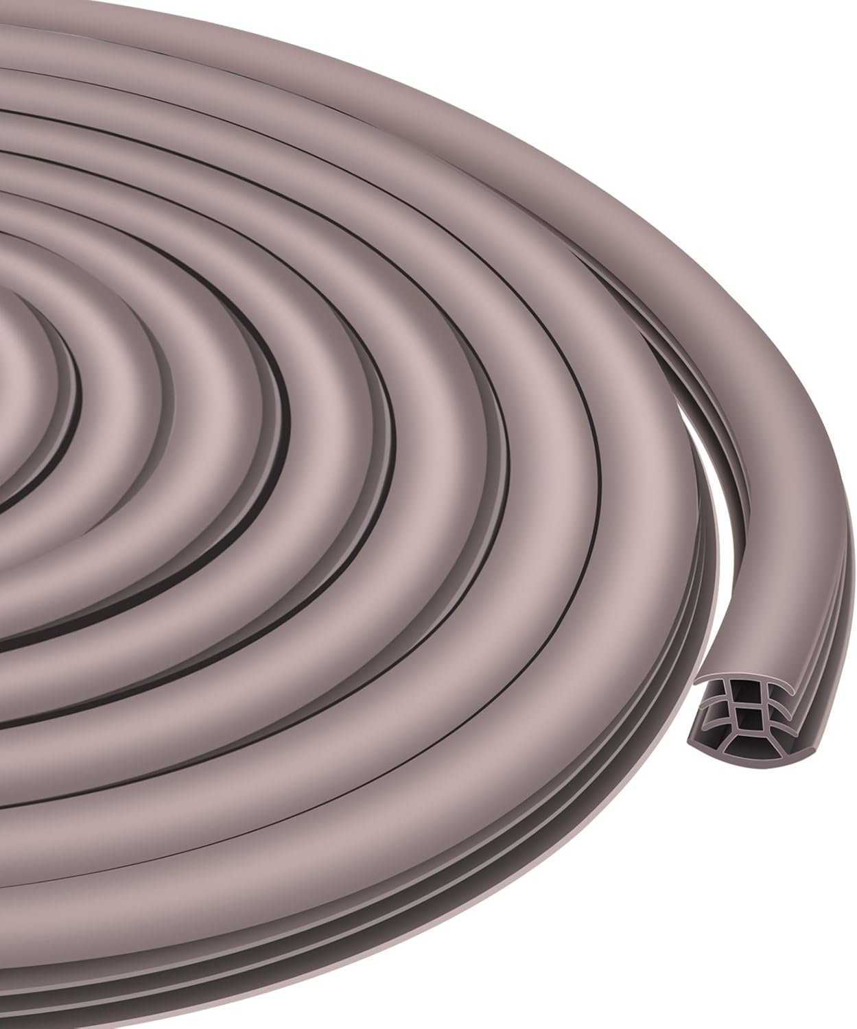 Flexible EPDM Rubber Strip (100 ft Long x 1 inch Wide) - Concrete Crack Repair & Replacement, Weather & Aging Resistant Expansion Joint Filler for Driveways, Sidewalks