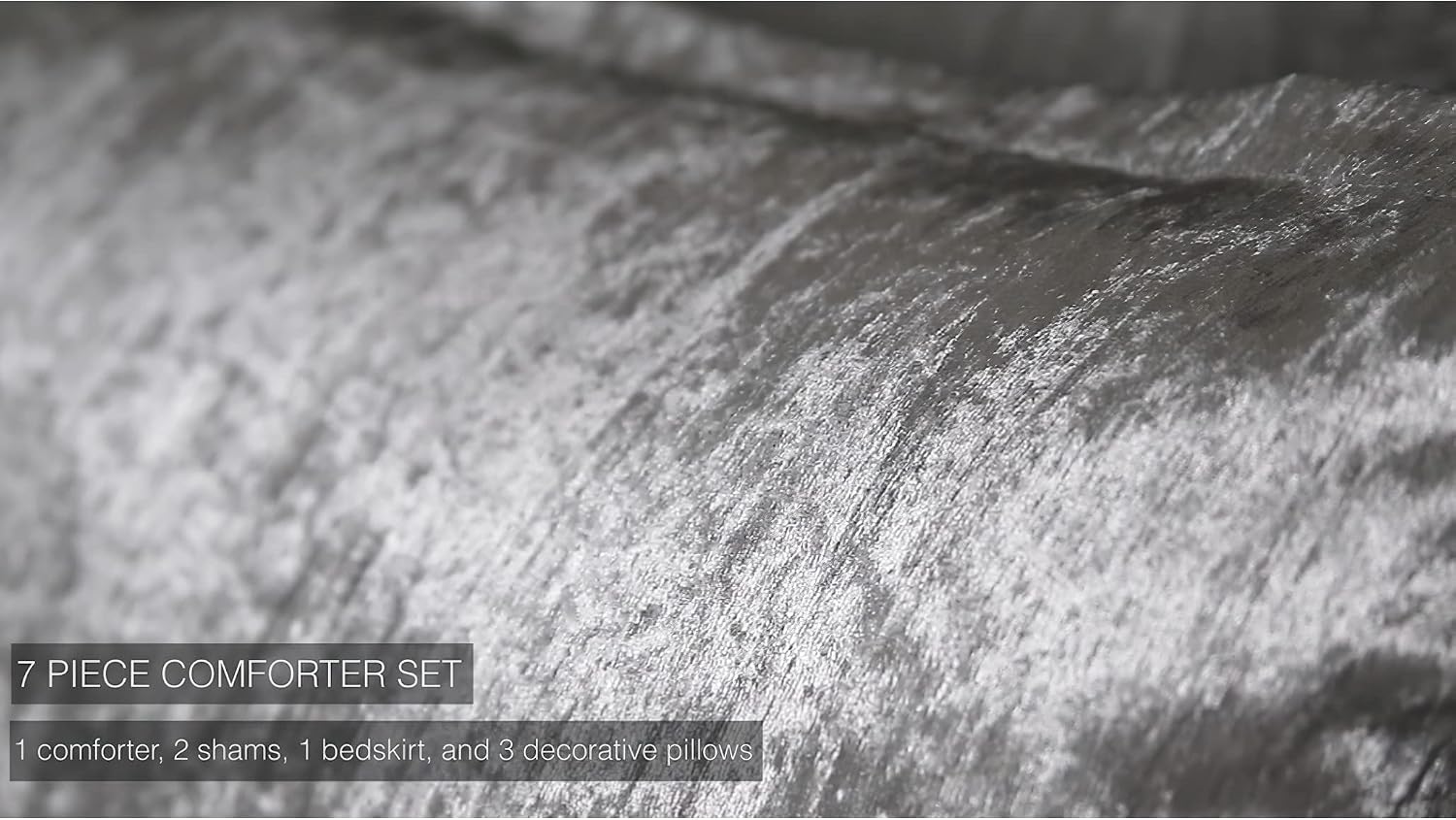 Riverbrook Home Turin Comforter Set, Queen, Silver, 7-Piece Set
