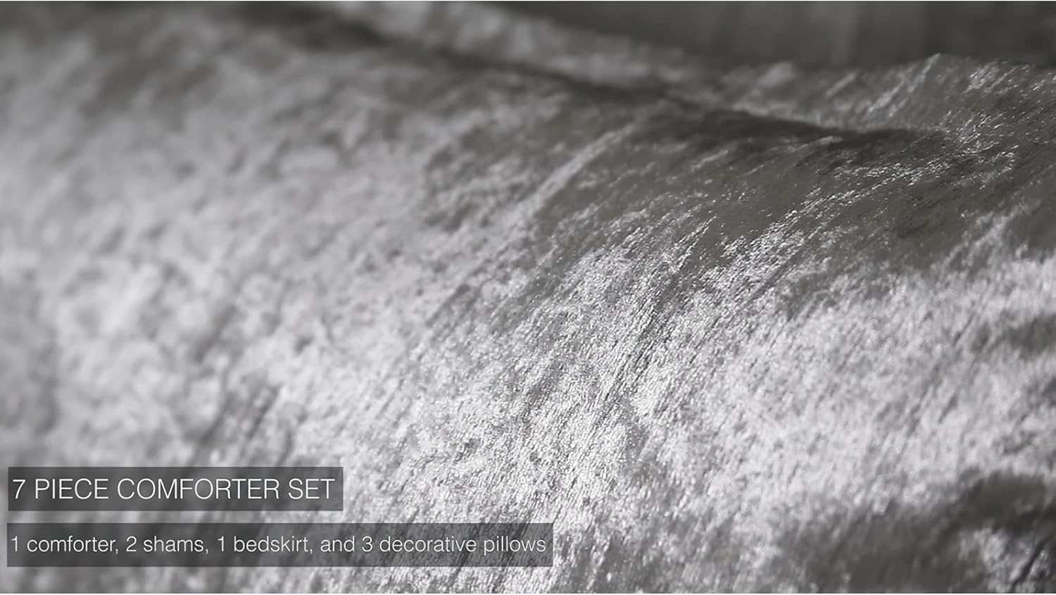 Riverbrook Home Turin Comforter Set, King, Silver, 7 Piece Set
