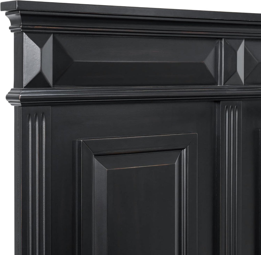 Picket House Furnishings Sumner King Panel 5PC Bedroom Set in Black