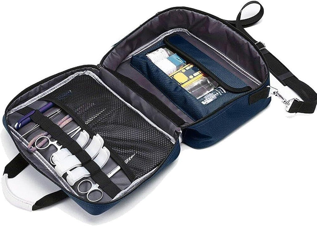 First Responder Bag Empty, Portable Emergency Medical Kit,Waterproof Medicine Storage Bag