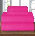 Elegant Comfort Luxury 1500 Premium Hotel Quality Microfiber 4-Piece Sheet Set - Wrinkle Resistant, All Around Elastic Fitted Sheet, Deep Pocket up to 16', Full, Hot Pink (Pack of 12)