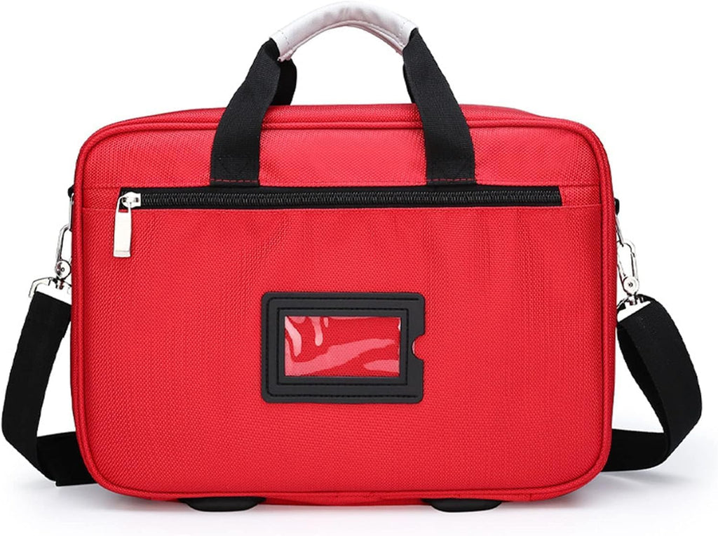 IOCCIOBB Professional Empty First Responder Bag Emergency Shoulder Bag Empty, Trauma First Aid Kits Storage Bag with Handle for Home, Office, and Outdoor Adventures(Navy Blue)
