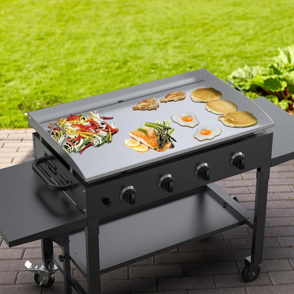 Stanbroil 36 Inch Flat Top Griddle, Stainless Steel Griddle Replacement Top for Blackstone 36' 4 Burner Gas Grill Cooking Station, Griddle Top Replacement with Rear Grease System