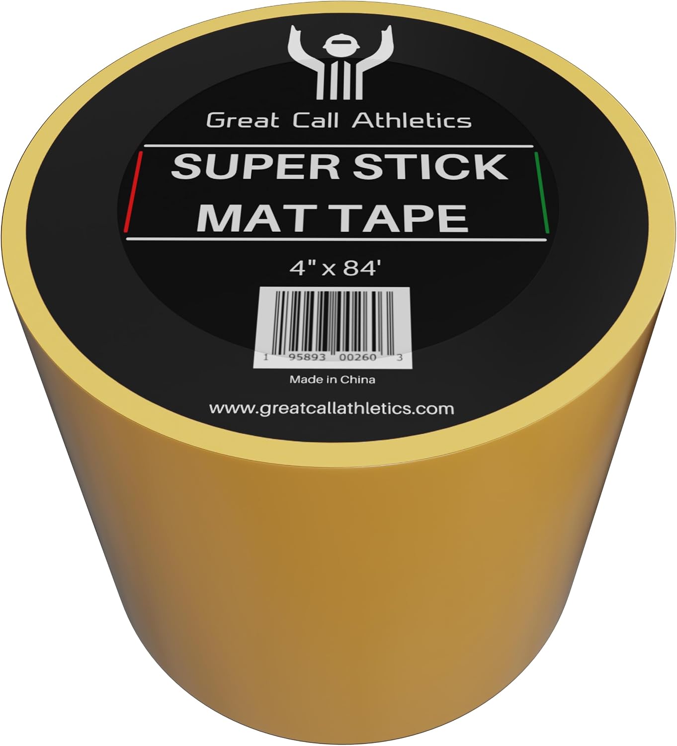 Great Call Athletics | 1 Case of 18 Rolls | Professional Super Stick Wrestling Mat Tape | 4' x 84' | Wrestling Gymnastics MMA Floor Clear Reusable