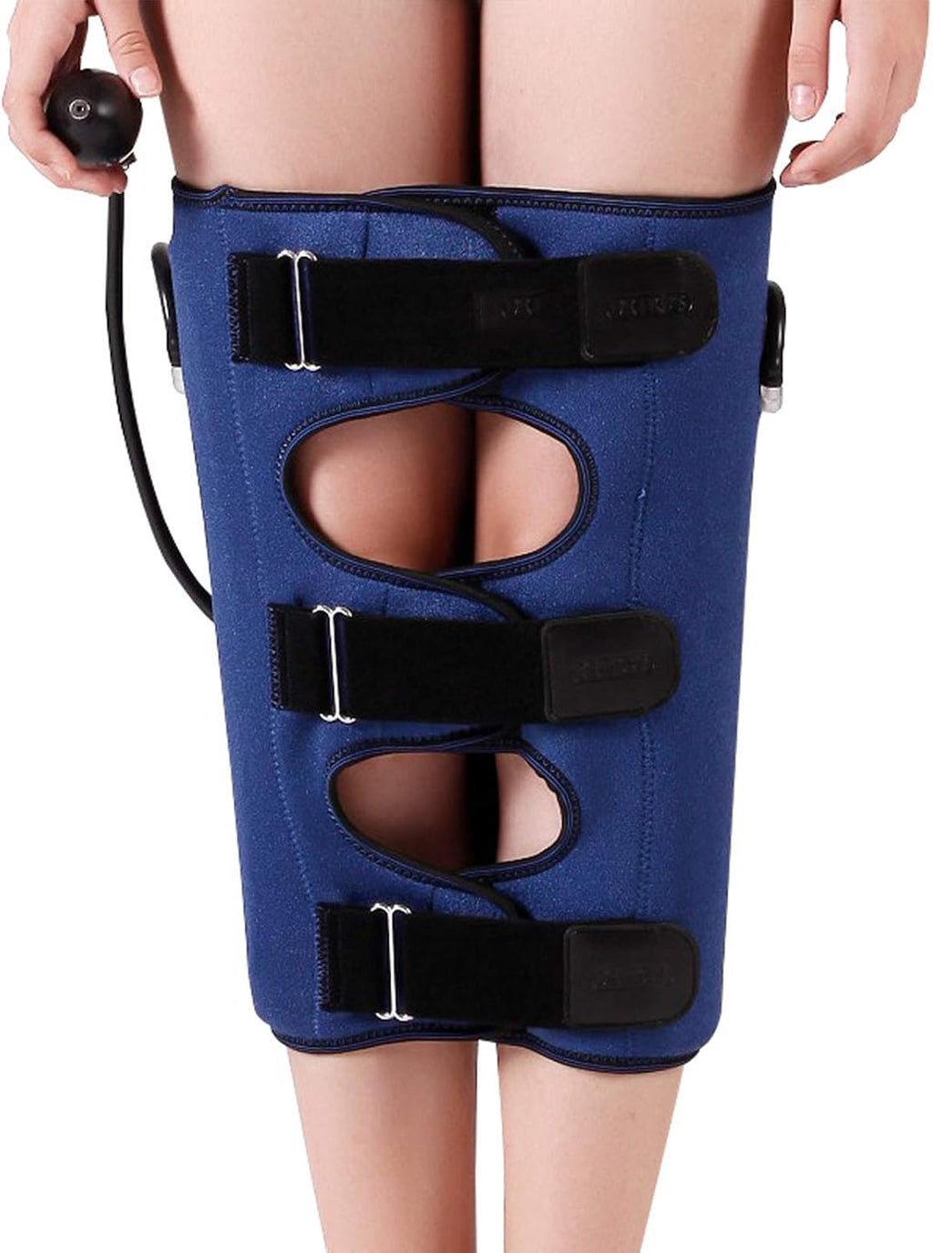 Leg Correction Belt Adjustable Leg Correction Belt O-Type Leg Correction Belt Reinforced Bandage kit Adult and Children's Correction Belt (Purple S) (Blue Large)