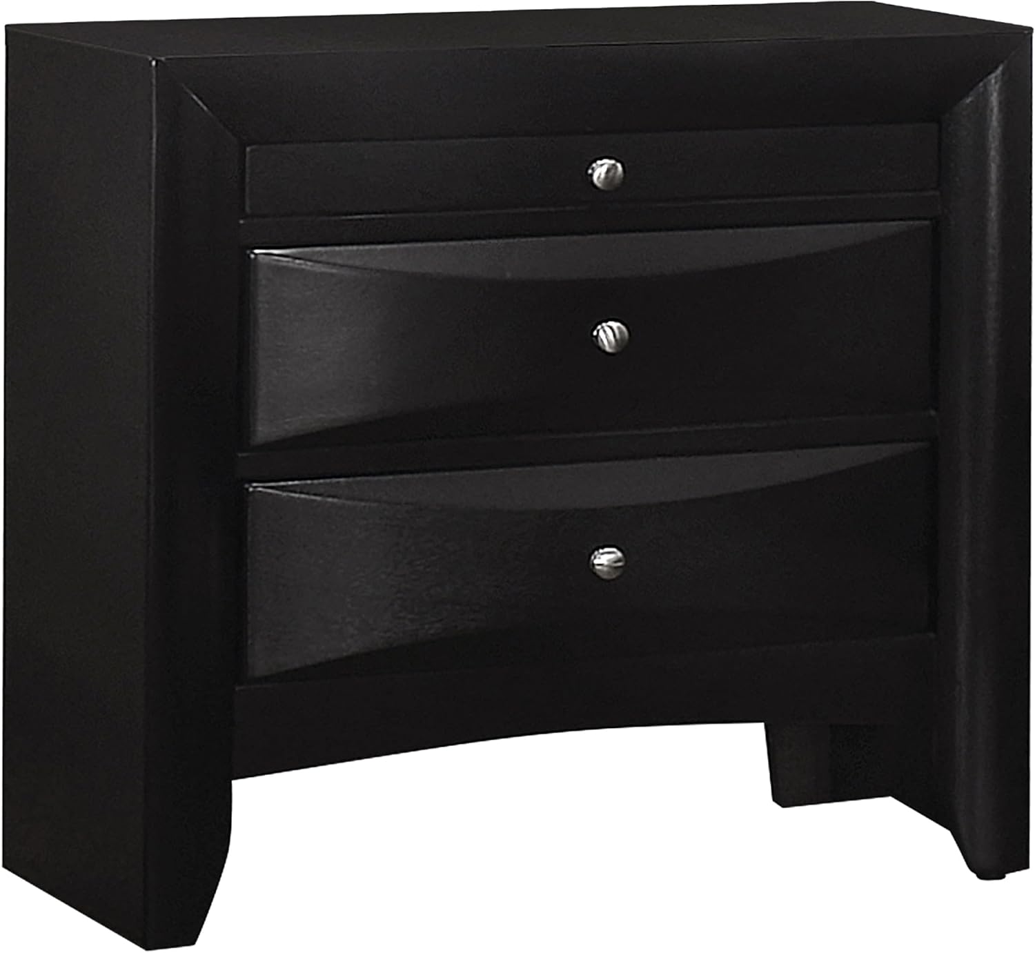Coaster Home Furnishings Briana Transitional 5-Piece Bedroom Set California King Size Storage Bookcase Bed Frame 56-inch Headboard Black 202701KW-S5