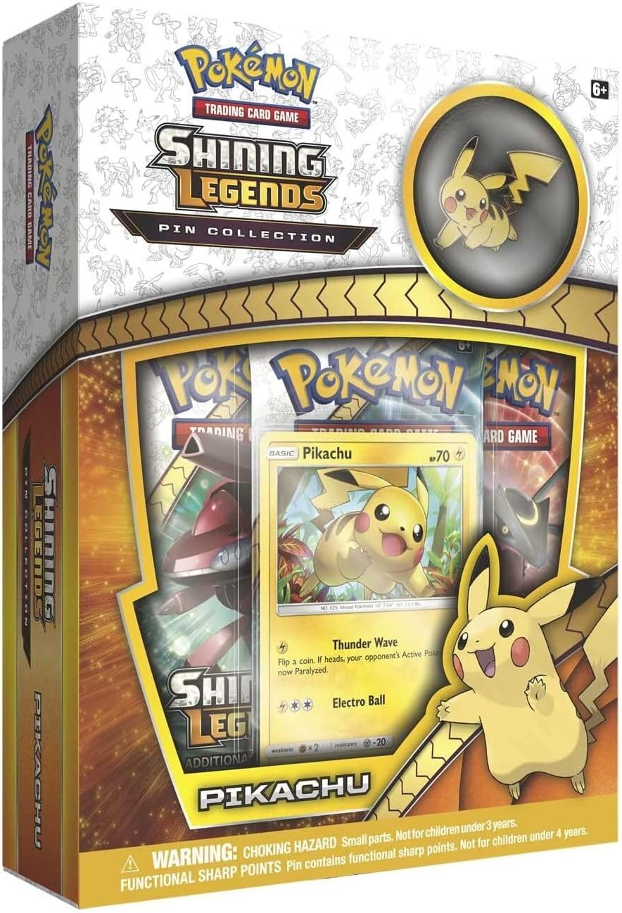 Pokemon SM3.5 Shining Legends Pikachu Pin Box Toy, Camouflage