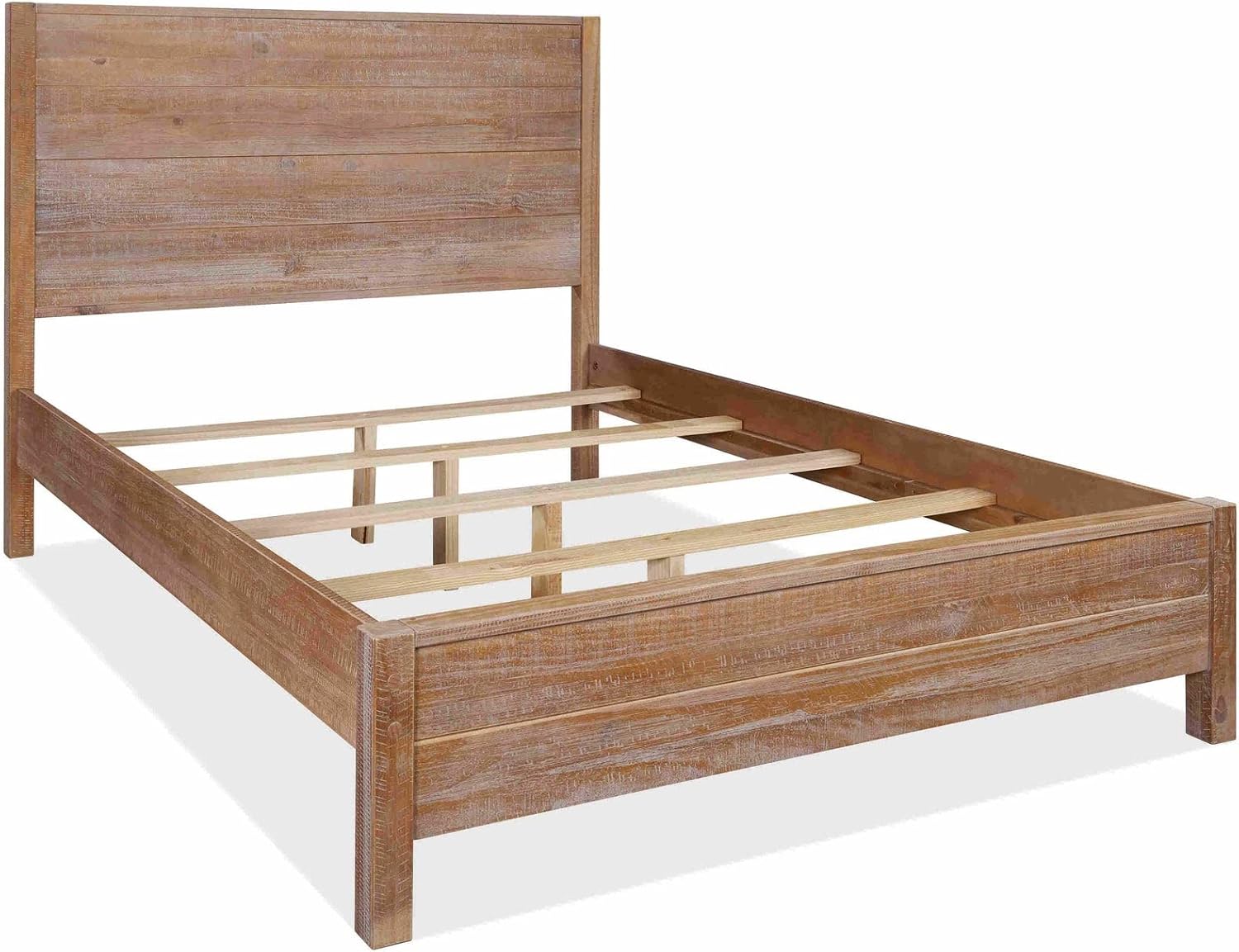 Grain Wood Furniture Montauk Solid Wood Bed, Queen Size, Driftwood