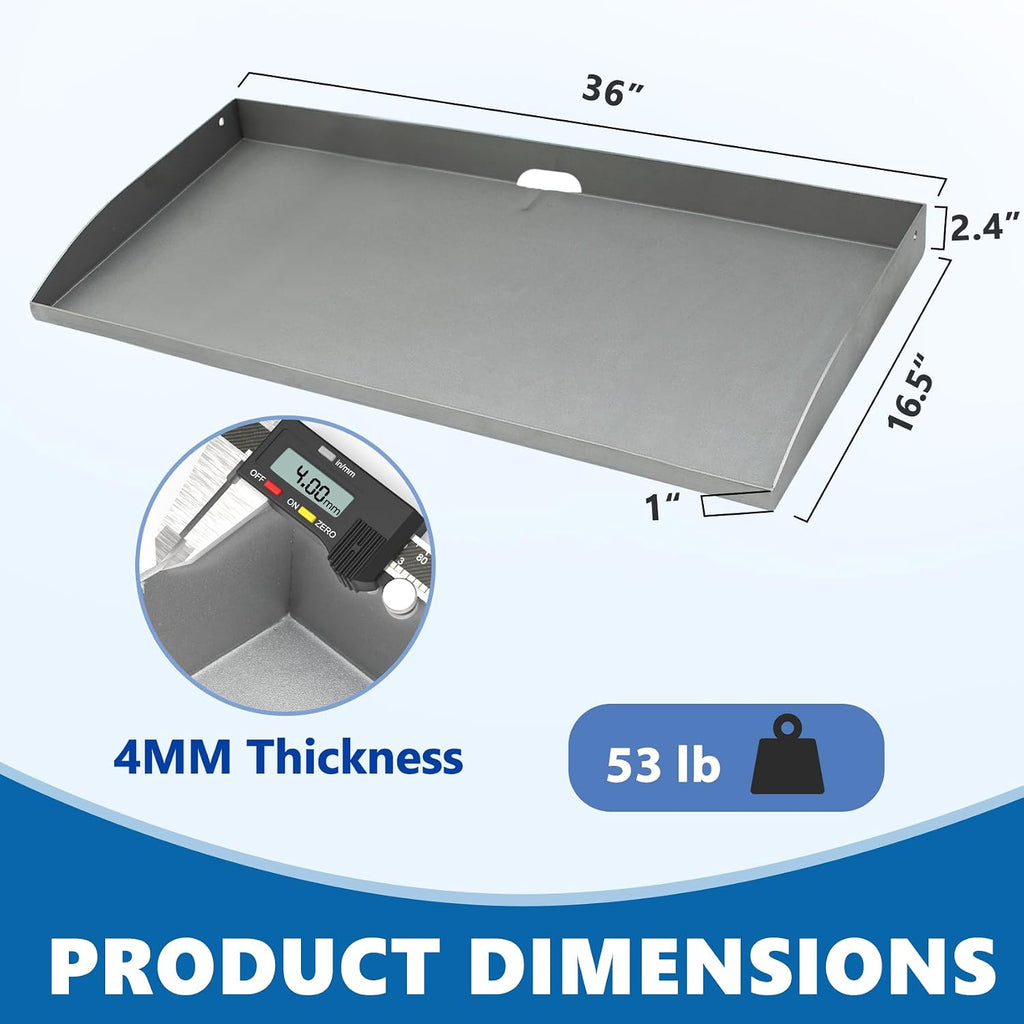 SafBbcue 36 inch Griddle Replacement Top for Blackstone 36' 4 Burner Griddle Grill, Blackstone 36 inch Grill 1554 1565 1841 2149 1836 1984 Replacement Top, Heavy-duty Steel