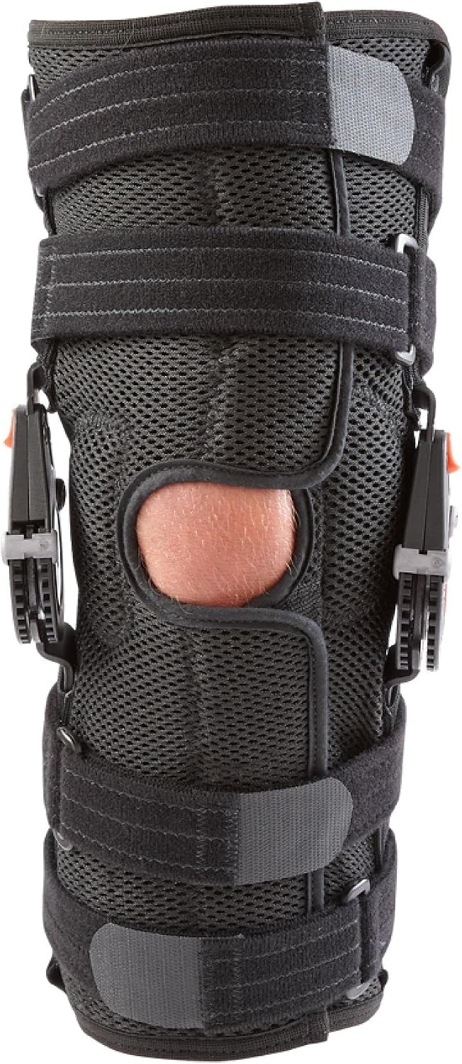Breg Recover Knee Brace, Short, Airmesh, Open Back, Wraparound (X-Small)